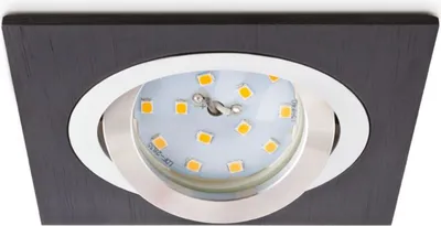 Immagine prodotto di Apparecchio da incasso a soffitto quadrato nero a sospensione 1xGU10 50W IP20 OH28 Kobi