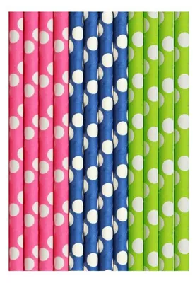 Produktbild von 500 Stohhalme Papier Trinkhalme 15 cm x Ø 8 mm Cocktail