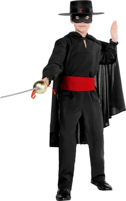 Produktbild von Zorro - Kostüm für Kinder - Fasching Karneval Halloween Kindergröße: 128