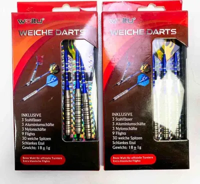 Produktbild von WOLTU Weiche Darts Set 6 Pfeile - Ideal für Indoor-Spiele, sicher für Kinder, leichte Handhabung