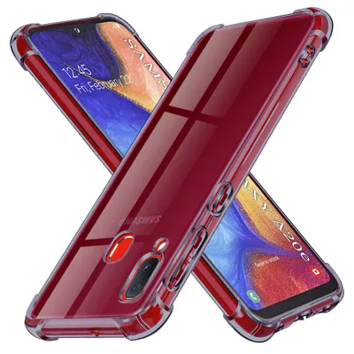 Zdjęcie produktu dla Techsuit Shockproof Clear etui do Samsung Galaxy A20e - przydymiona czerń