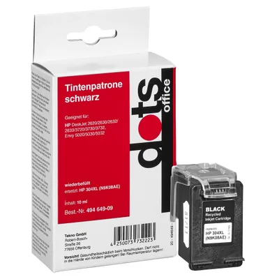 Immagine prodotto di dots 1759,4001-DOTS Dots Tinte ersetzt HP 304XL BK