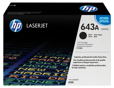 Produktbild von HP 643A Original LaserJet Tonerkartusche Schwarz Q5950A – 11.000 Seiten