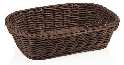 Produktbild von 10x Tischkorb Korb braun Gastro 26,5 x 19 x 7 cm, Polypropylen