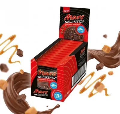 Produktbild von Mars High Protein Cookie (12x60g) Chocolate & Caramel - Funktionelle Lebensmittel - Eiweiß-Snacks