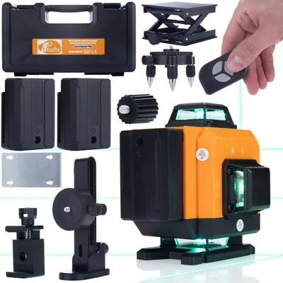 Zdjęcie produktu dla Poziomica laserowa Rosfix Orange Tiger 16 linii ROT16L w walizce z zestawem