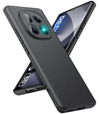 Obrázok produktu pre Silikónové puzdro pre Xiaomi Redmi Note 15 5G Ochranné puzdro Matné čierne zadné kryty Mobilné telefóny