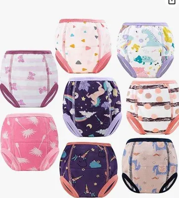 Productafbeelding van Luierbroekjes voor baby's, set van 8, maat 160/9 jaar, geschikt voor kinderen van 9 jaar