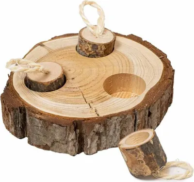 Obrázok produktu pre Kôra Drevené puzzle - Papagáj Puzzle z prírodného dreva