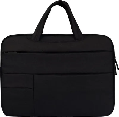 Produktbild von Laptoptasche für Acer Aspire 3 / Aspire 5 / Chromebook / Swift 3 15,6 Zoll und kleiner, schwarz, mit Tragegriffen Zusatzfächern, Smartphone-Tasche, aus Polyester, Notebooktasche, Laptophülle, Sleeve
