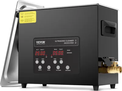 Produktbild von VEVOR Ultraschallreiniger 180 W digitales Ultraschallreinigungsgerät 6 L mit verbesserter Entgasung & Schonmodus, 40 kHz industrieller Ultraschallreiniger mit Timer & Heizung für Schmuckhalter