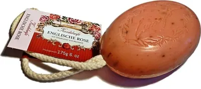 Produktbild von Einseifer Kordelseife mit Sheabutter Englische Rose, 175 g