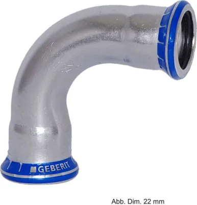 Produktbild von Geberit Mapress Edelstahl Bogen 90° I-I, 28 mm