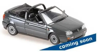 Zdjęcie produktu dla Maxichamps 940055531 VW Golf 3 Cabrio 1997 metaliczna szarość 1:43