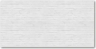 Produktbild von Tulup® Glas-Bild - 100x50 -Wandkunst - Wandbild hinter gehärtetem Sicherheitsglas  - Sonstige - Backsteinmauer - Weiß