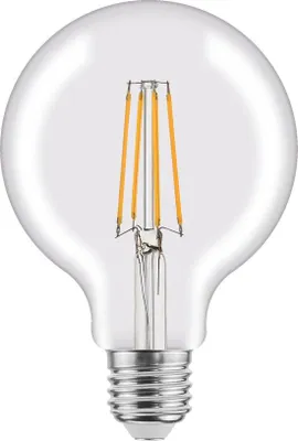 Immagine prodotto di LEXMAN - Lampada LED a globo con filamento - Ø95 mm - E27 - 1055 Lumen - 7,8W equivalente a 75W - 4000K - bianco neutro