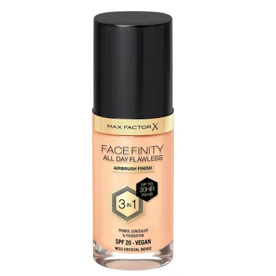Zdjęcie produktu dla Max Factor Facefinity All Day Flawless 3w1 Podkład w płynie W33 Crystal Beige, 30ml
