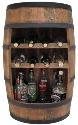 Immagine prodotto di Bar in legno con due ripiani per il vino in wengé 80x50 cm Bar per il vino