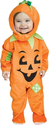 Produktbild von Frecher Halloween Kürbis Kostüm für kleine Kinder & Babys Baby Größe: S 6-12 Monate