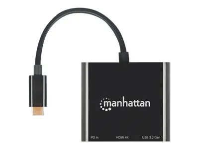 Obrázok produktu pre Manhattan 3-in-1 - Dockingstation - USB-C 3.2 Gen 1