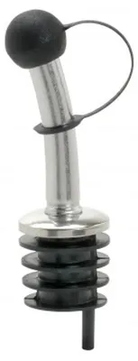 Image de DISTRIBUTEUR DE BOUTEILLES PROFESSIONNEL, en acier inoxydable, noir, lot de 6