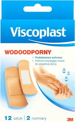 Produktbild von Viscoplast-Pflaster mit wasserfester Wundauflage, 12 Stück