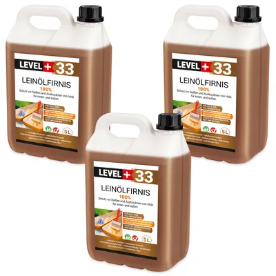 Obrázek produktu pro Lněný olej 100% 15L čistý lněný olej Level+33