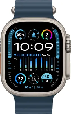 Produktbild von Apple Watch Ultra 2 Titan Ocean Blau 49 mm