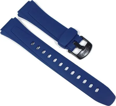 Produktbild von Casio Ersatzband Uhrenarmband Resin Band Blau für W-734