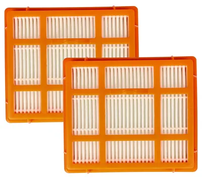 Produktbild von vhbw 2 Staubsaugerfilter kompatibel mit Electrolux ZT3570 Staubsauger - HEPA-Filter Orange Weiß