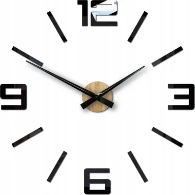 Produktbild von ModerClock,Wanduhr Schwarz  City 60cm - DIY