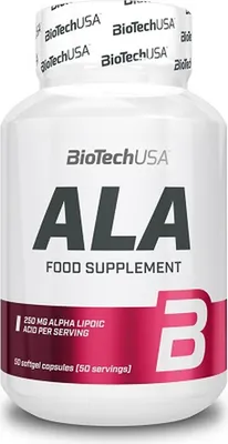 Zdjęcie produktu dla BioTech ALA kwas alfa-liponowy 50 kapsułek
