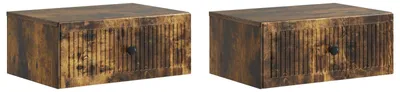 Zdjęcie produktu dla Szafka Nocna z szufladą 2 pcs Dąb wędzony 49 x 34,5 x 20 cm