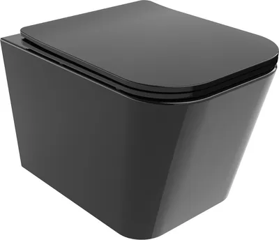 Produktbild von Mexen Teo WC-Schüssel Randlos mit slim Sitz und Absenk-Automatik, duroplast, Schwarz - 30854070