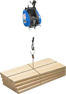 Zdjęcie produktu dla Wciągarka elektryczna, moc 1500 W, udźwig 250 kg, wysokość podnoszenia 29 m, bezprzewodowy pilot zdalnego sterowania, napięcie 220 V