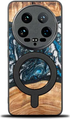 Produktbild von Holzhülle für Xiaomi 14 Ultra, Bewood Unique Planets Erde für MagSafe
