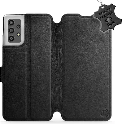 Produktbild von Echtleder Handyhülle für Galaxy A32 4G, Mobiwear Leather, Schwarz