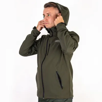 Imagen del producto de Pros 729: Chaqueta softshell color caqui, talla S