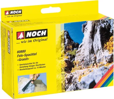 Produktbild von NOCH 60880 - G,0,H0,H0E,H0M,TT,N,Z Fels-Spachtel “Granit”, 400 g
