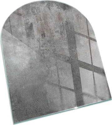 Produktbild von Raue Oberflächentextur – Glasbodenplatte für – Kaminofen – Kaminplatte Glas – Schutzglas – Funkenschutzplatte –Glasbodenplatte Feuerfeste – Hitzeschutzplatte – Bodenschutz aus Glas – 80x70 cm