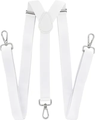Immagine prodotto di bretelle axy da uomo 3 robuste chiusure a moschettone larghe 2,5 cm a forma di Y regolabili ed elastiche lunghe 120 cm