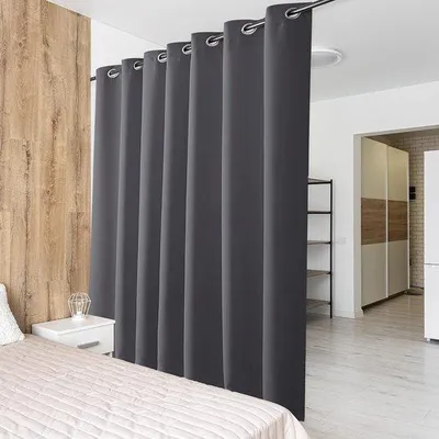 Produktbild von Famanu Raumteiler Verdunkelungsgardine mit Ösen - 210 x 254 cm
