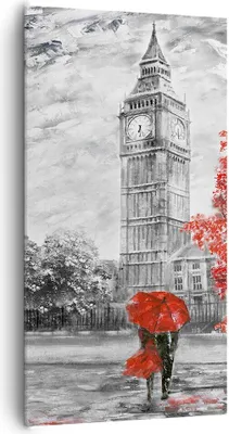 Produktbild von Bild auf Leinwand - Leinwandbild - London Bus - 65x120cm - Wand Bild - Wanddeko - Wandbilder - Leinwanddruck - Bilder - Kunstdruck - Wanddekoration - Leinwand bilder - Wandkunst - PA65x120-3866