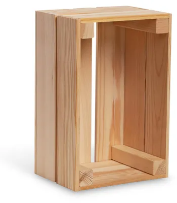 Immagine prodotto di Cassetta in legno vintage - Pino naturale - 30 x 20 x 15 cm - Cassetta portaoggetti