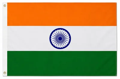 Produktbild von Flagge Indien 250 x 150cm, Stoffgewicht ca. 100 g/m² -Fahne- Hissfahne- Hissflagge - Sturmflagge -zum hissen - keine billige Chinaqualität!