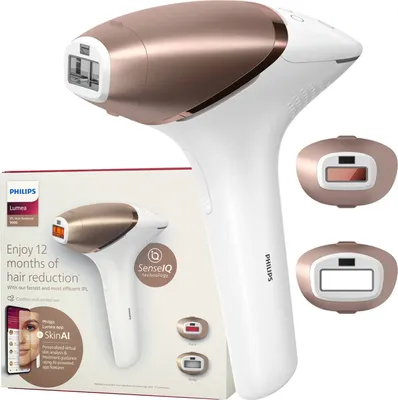 Obrázek produktu pro Philips Lumea IPL 9900 Series BRI950/01 IPL epilátor s funkcí SenseIQ, Intenzivní pulzní světlo (IPL), Růžové zlato, Bílá, 2,5 min, 2 min, 1,5 min, 4,1 cm²