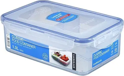 Zdjęcie produktu dla Lock & Lock HPL817C, Pudełko, Prostokątny, 1 l, Przezroczysty, Plastik, Silikon, 205 mm