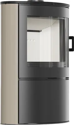 Produktbild von Kachelofen aus Stahl KRATKI AB S/2 Ø 150 10 kW creme Kachel