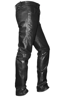 Produktbild von Lederhose lederjeans bikerjeans jeans hose aus Büffelleder Schwarz, Größe:48/S