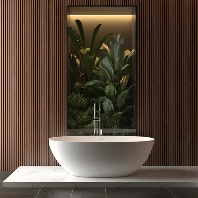 Produktbild von Mineralguss Badewanne MALMO freistehend 165 cm